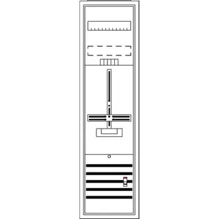 ABB Striebel & John DA17GA Komplettschrank, AP Dreipunkt, A17 1Z
