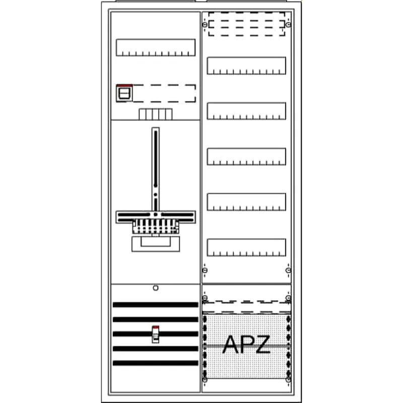 ABB Striebel & John DA27QB Komplettschrank, AP Dreipunkt, A27 1Z1V5A2