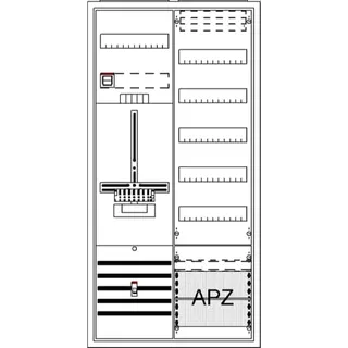 ABB Striebel & John DA27QB Komplettschrank, AP Dreipunkt, A27 1Z1V5A2