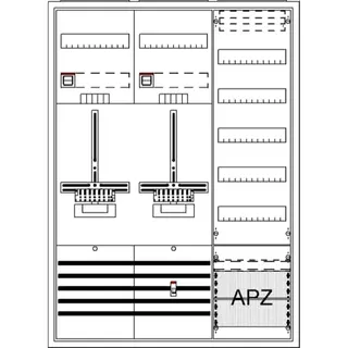 ABB Striebel & John DA37QG Komplettschrank, AP Dreipunkt, A37 2Z1V5A2