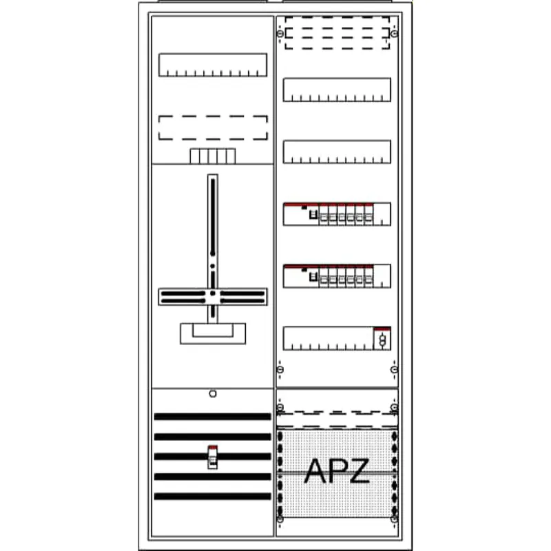 ABB Striebel & John DA27CBW Komplettschrank, AP Dreipunkt, A27 1Z1V5A2