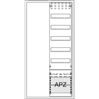 ABB Striebel & John AA27A1A Ausbauschrank, AP A27 1F1V5A2