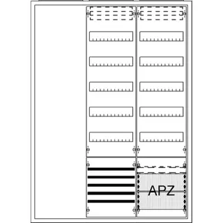 ABB Striebel & John AA37A1SA Ausbauschrank, AP A37 1F1V5SS1V5A2