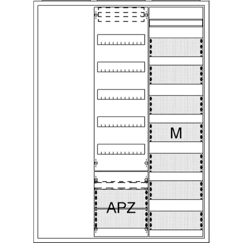 ABB Striebel & John AA37A1AM Ausbauschrank, AP A37 1F1V5A2M1