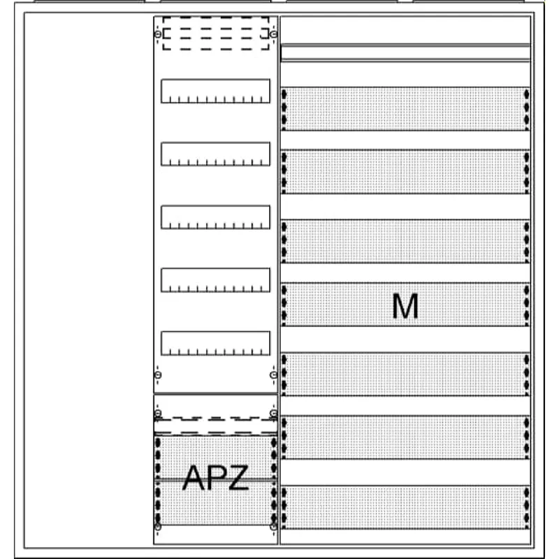 ABB Striebel & John AA47A1AMM Ausbauschrank, AP A47 1F1V5A2M2