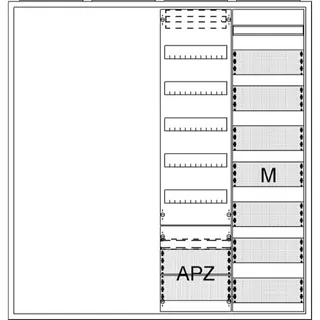 ABB Striebel & John AA47A2AM Ausbauschrank, AP A47 2F1V5A2M1