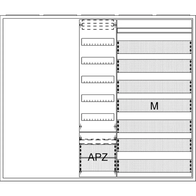 ABB Striebel & John AA57A2AMM Ausbauschrank, AP A57 2F1V5A2M2
