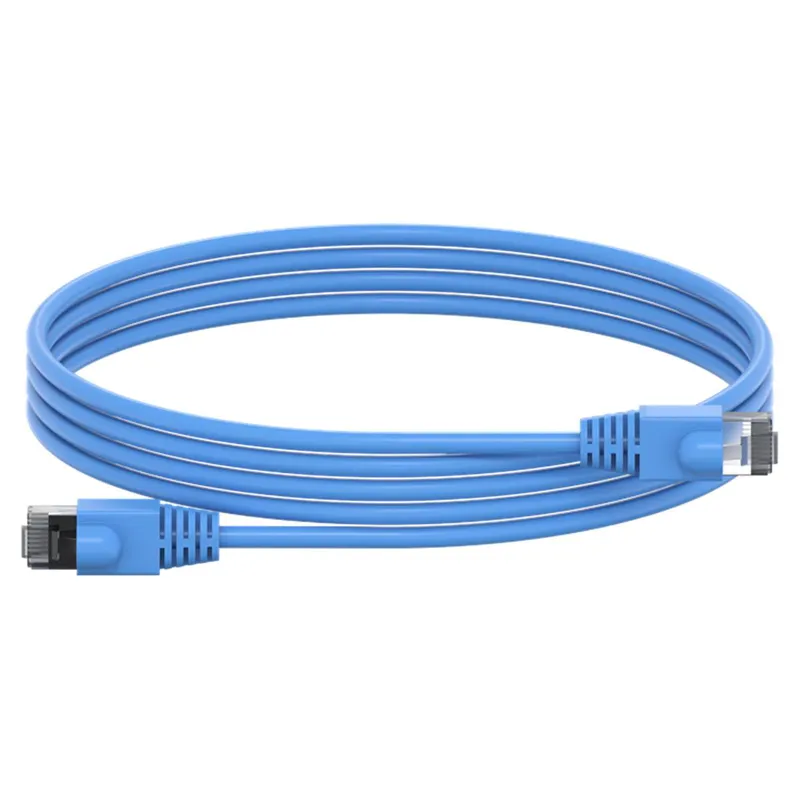 ABB Striebel & John ZLPBL200 Patchleitung RJ45 mit Stecker, blau, Länge: 2000mm