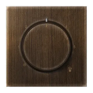 Jung Abdeckung für Raumtemperaturregler-Einsätze, Messing, Serie LS, Messing antik ME1749AT