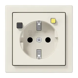 Jung FI-SCHUKO®-Steckdose (RCD) 30 mA, Serie LS, weiß LS5520.30