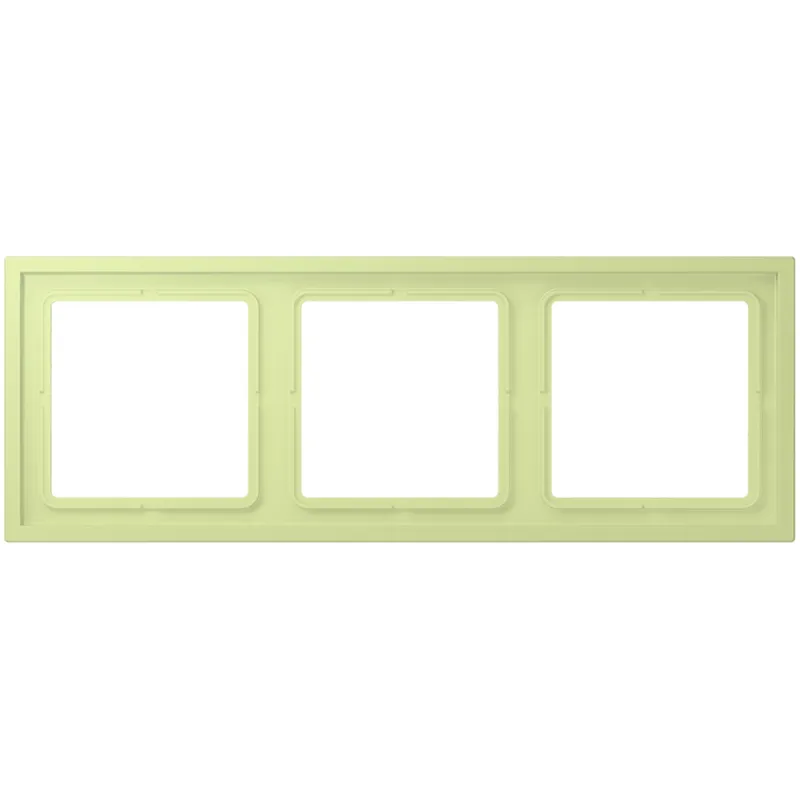 Jung Rahmen, 3-fach, LS ZERO, vert jaune clair LCZ983BF222