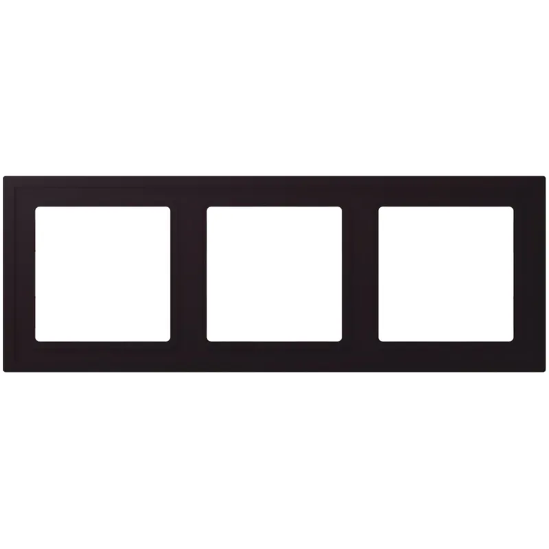 Jung Rahmen, 3-fach, LS ZERO, noir d'ivoire LCZ983BF248
