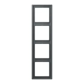 Jung Rahmen, 4-fach, LE CORBUSIER, gris foncé 31 LC984202