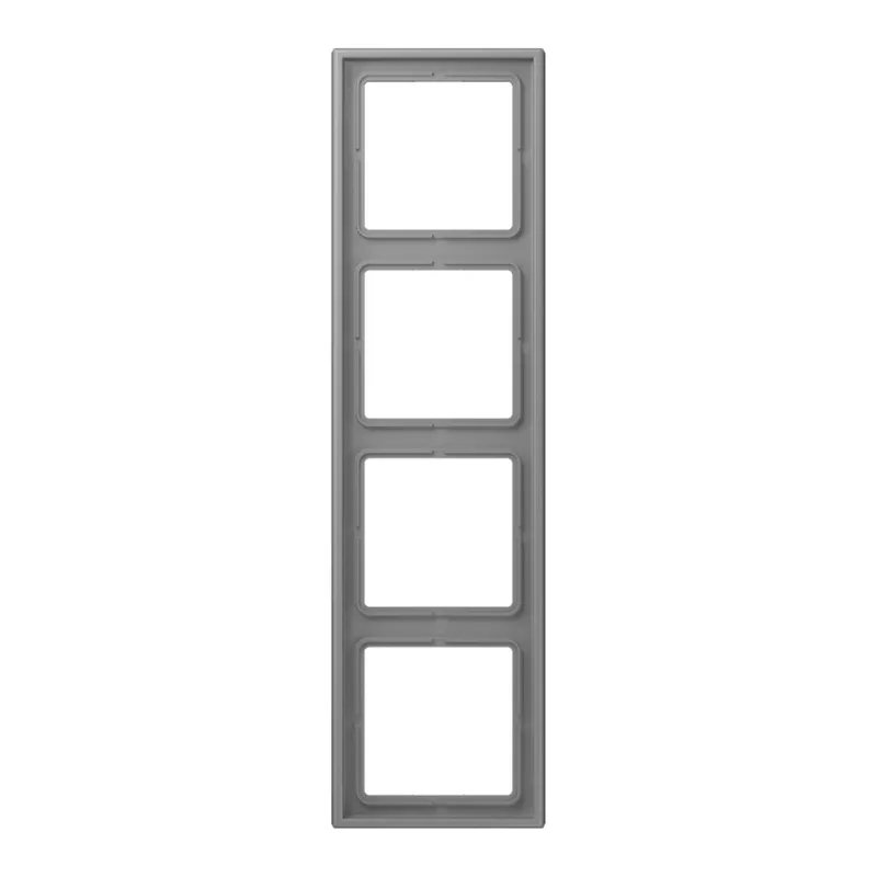 Jung Rahmen, 4-fach, LE CORBUSIER, gris 31 LC984203