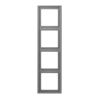 Jung Rahmen, 4-fach, LE CORBUSIER, gris 31 LC984203