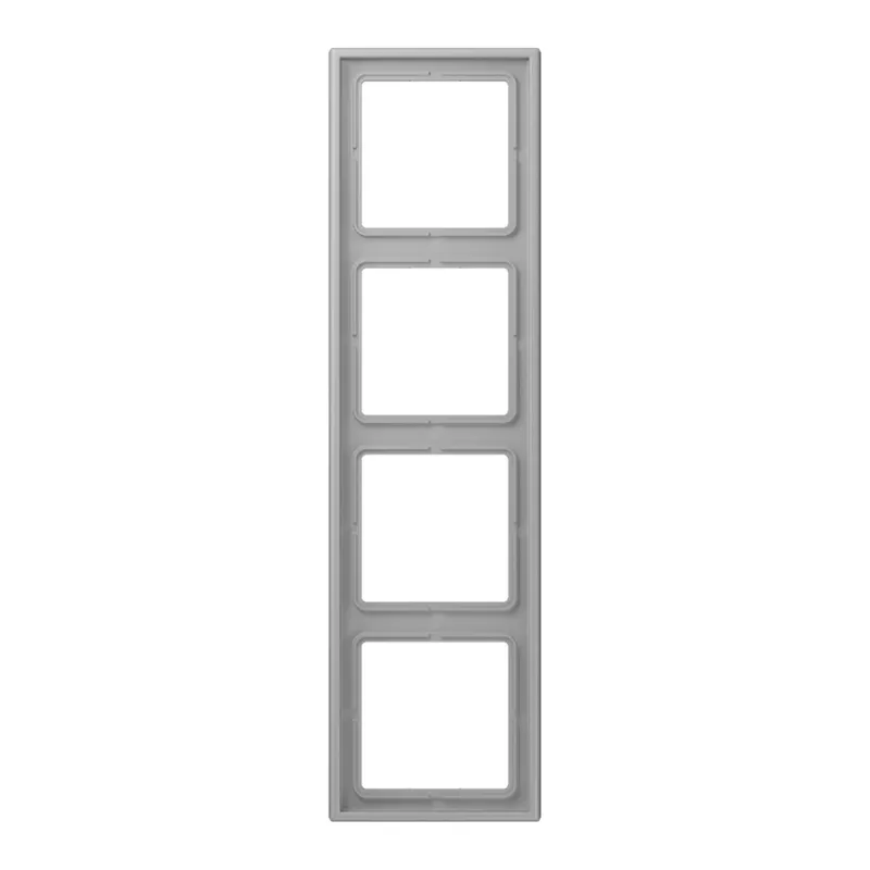 Jung Rahmen, 4-fach, LE CORBUSIER, gris moyen LC984204