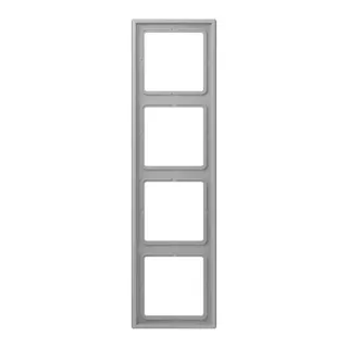 Jung Rahmen, 4-fach, LE CORBUSIER, gris moyen LC984204