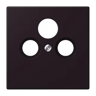 Jung Abdeckung für Universal-Sat/BK-Dosen, Thermoplast lackiert, Serie LS, noir d'ivoire LC990SAT248
