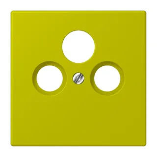 Jung Abdeckung für Universal-Sat/BK-Dosen, Thermoplast lackiert, Serie LS, vert olive vif LC990SAT249