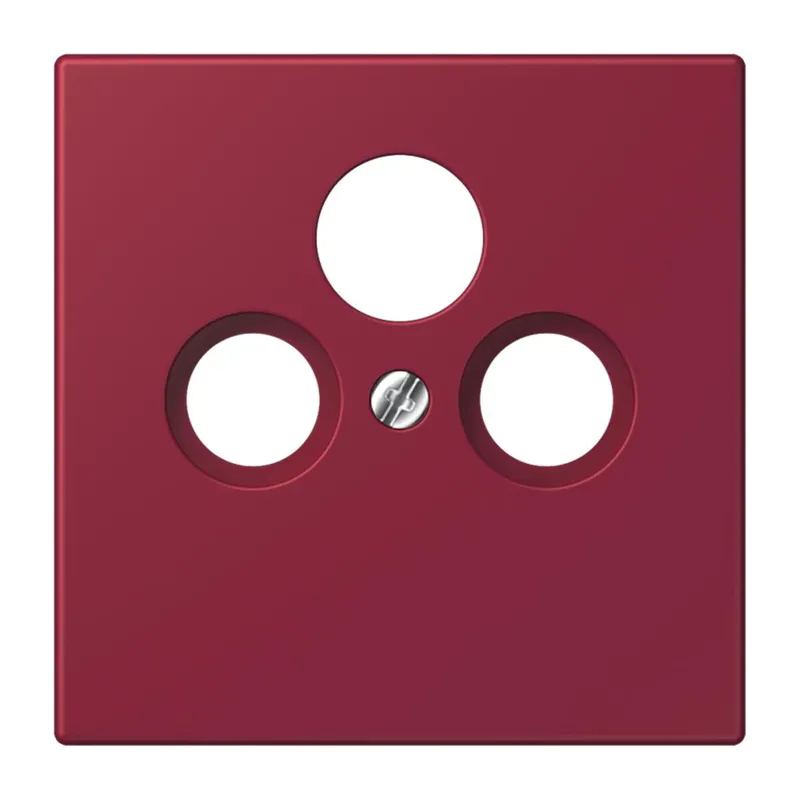 Jung Abdeckung für Universal-Sat/BK-Dosen, Thermoplast lackiert, Serie LS, le rubis LC990SAT255