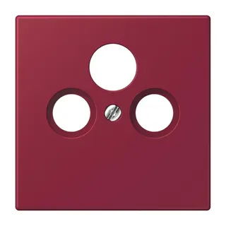 Jung Abdeckung für Universal-Sat/BK-Dosen, Thermoplast lackiert, Serie LS, le rubis LC990SAT255