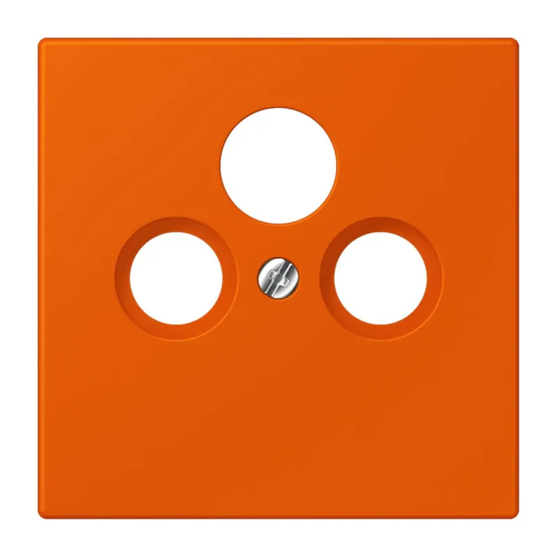 Jung Abdeckung für Universal-Sat/BK-Dosen, Thermoplast lackiert, Serie LS, orange vif LC990SAT260
