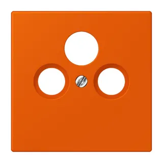 Jung Abdeckung für Universal-Sat/BK-Dosen, Thermoplast lackiert, Serie LS, orange vif LC990SAT260