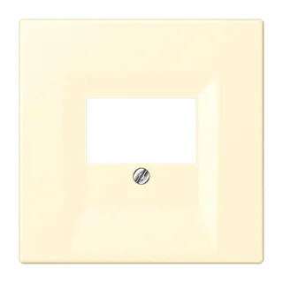 Jung Abdeckung für TAE-Anschlussdosen, Thermoplast lackiert, Serie LS, blanc LC969T201