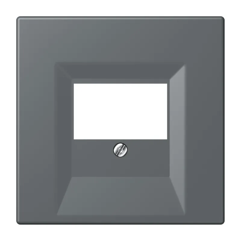 Jung Abdeckung für TAE-Anschlussdosen, Thermoplast lackiert, Serie LS, gris foncé 31 LC969T202