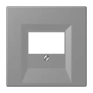 Jung Abdeckung für TAE-Anschlussdosen, Thermoplast lackiert, Serie LS, gris 31 LC969T203