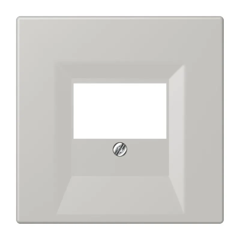 Jung Abdeckung für TAE-Anschlussdosen, Thermoplast lackiert, Serie LS, gris clair 31 LC969T205