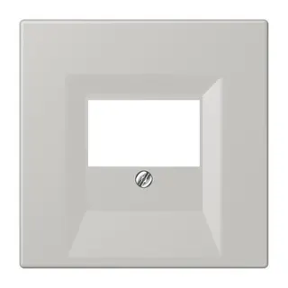 Jung Abdeckung für TAE-Anschlussdosen, Thermoplast lackiert, Serie LS, gris clair 31 LC969T205