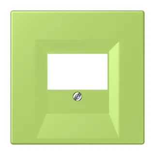 Jung Abdeckung für TAE-Anschlussdosen, Thermoplast lackiert, Serie LS, vert clair LC969T221