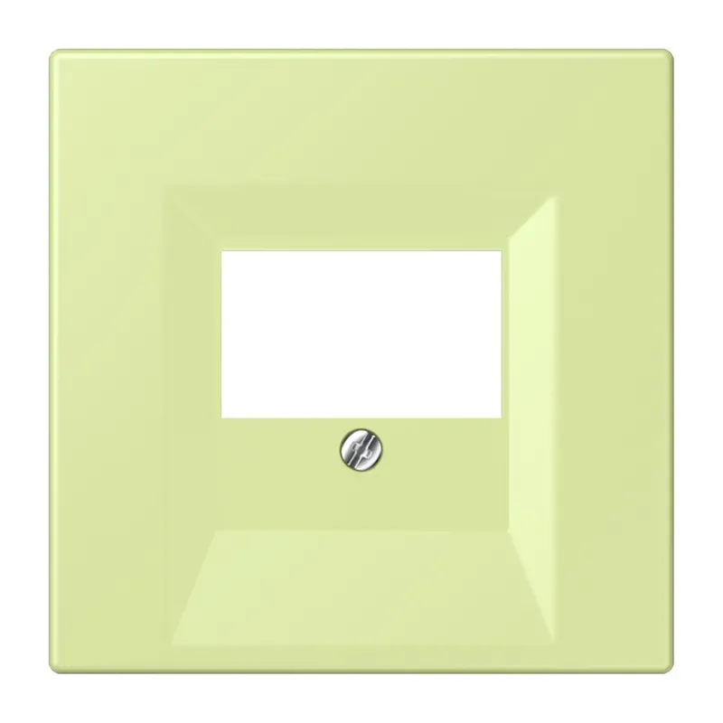 Jung Abdeckung für TAE-Anschlussdosen, Thermoplast lackiert, Serie LS, vert jaune clair LC969T222