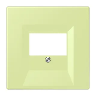 Jung Abdeckung für TAE-Anschlussdosen, Thermoplast lackiert, Serie LS, vert jaune clair LC969T222