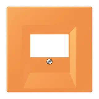 Jung Abdeckung für TAE-Anschlussdosen, Thermoplast lackiert, Serie LS, orange clair LC969T225
