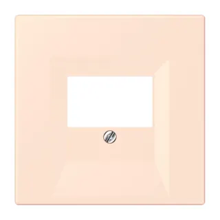 Jung Abdeckung für TAE-Anschlussdosen, Thermoplast lackiert, Serie LS, orange pâle LC969T226