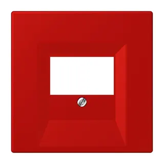 Jung Abdeckung für TAE-Anschlussdosen, Thermoplast lackiert, Serie LS, rouge vermillon 31 LC969T227