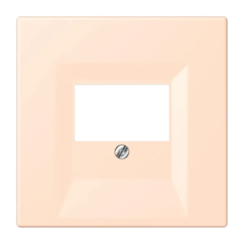 Jung Abdeckung für TAE-Anschlussdosen, Thermoplast lackiert, Serie LS, rose pâle LC969T228