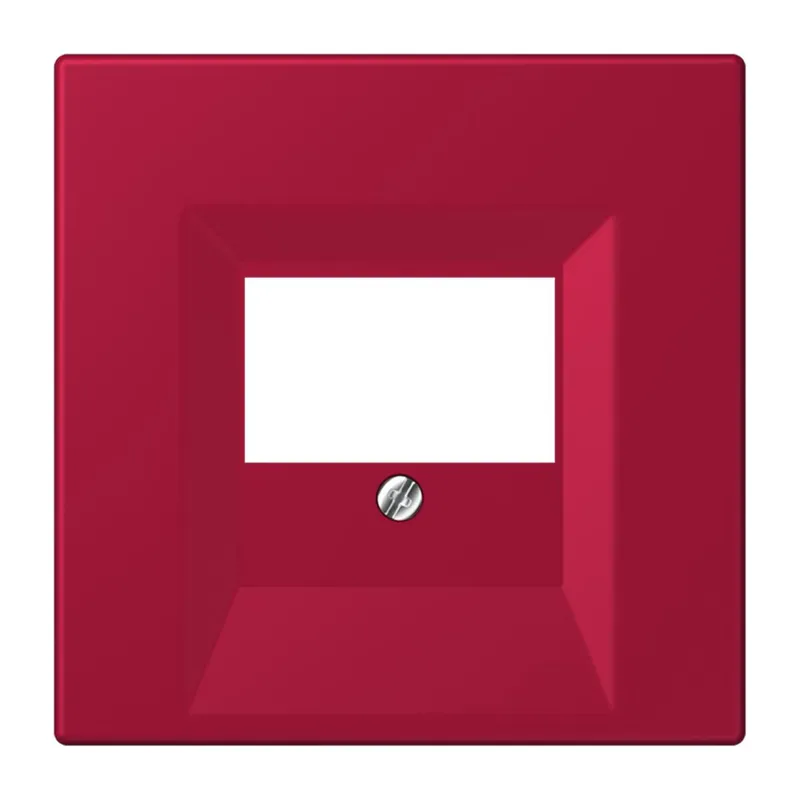 Jung Abdeckung für TAE-Anschlussdosen, Thermoplast lackiert, Serie LS, rouge carmin LC969T229