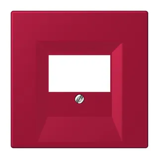 Jung Abdeckung für TAE-Anschlussdosen, Thermoplast lackiert, Serie LS, rouge carmin LC969T229