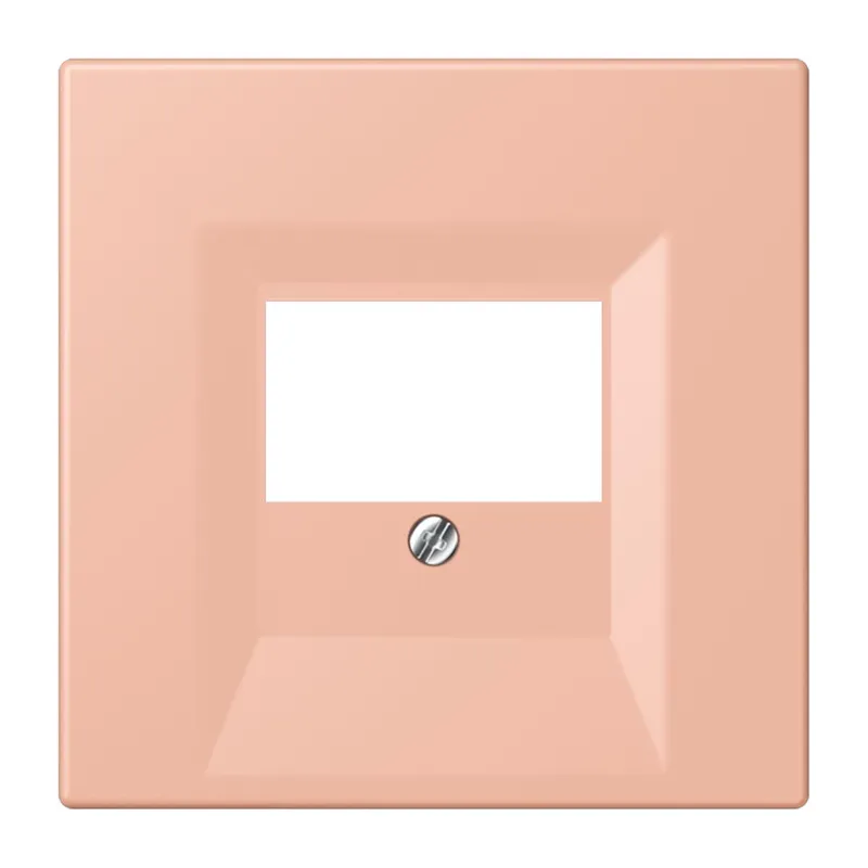 Jung Abdeckung für TAE-Anschlussdosen, Thermoplast lackiert, Serie LS, rose clair LC969T231