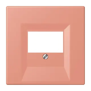 Jung Abdeckung für TAE-Anschlussdosen, Thermoplast lackiert, Serie LS, l'ocre rouge moyen LC969T233
