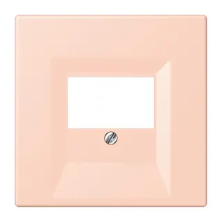 Jung Abdeckung für TAE-Anschlussdosen, Thermoplast lackiert, Serie LS, l'ocre rouge clair LC969T234