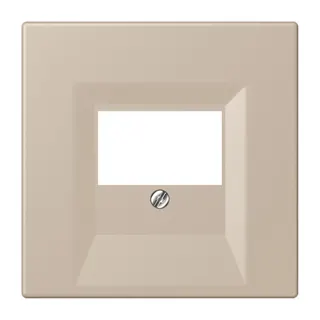 Jung Abdeckung für TAE-Anschlussdosen, Thermoplast lackiert, Serie LS, ombre naturelle claire LC969T243