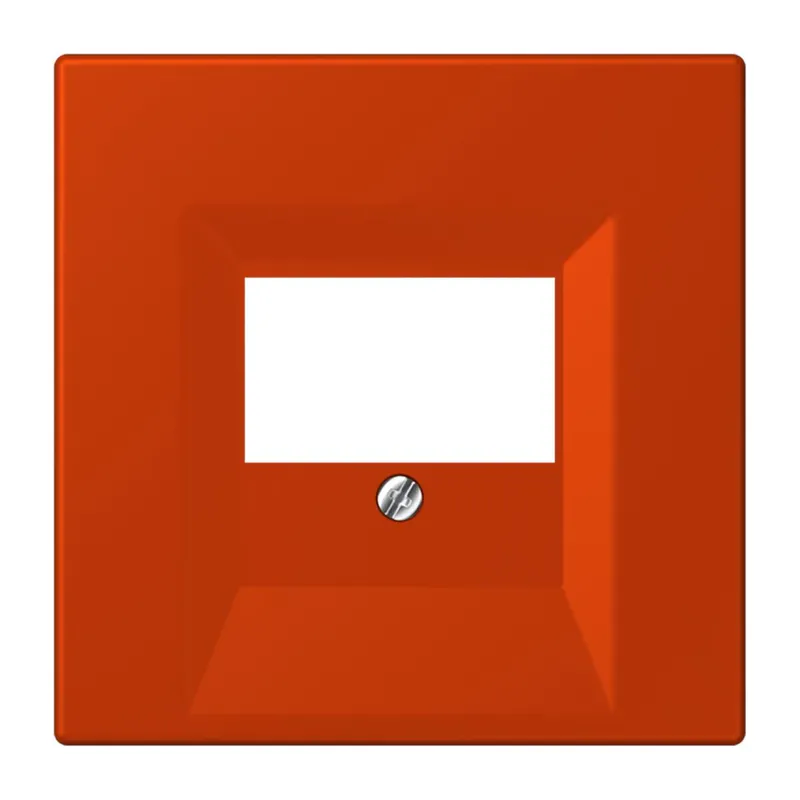Jung Abdeckung für TAE-Anschlussdosen, Thermoplast lackiert, Serie LS, rouge vermillon 59 LC969T244