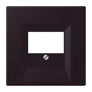Jung Abdeckung für TAE-Anschlussdosen, Thermoplast lackiert, Serie LS, noir d'ivoire LC969T248