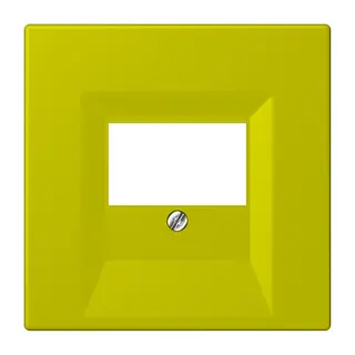 Jung Abdeckung für TAE-Anschlussdosen, Thermoplast lackiert, Serie LS, vert olive vif LC969T249