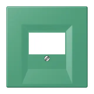 Jung Abdeckung für TAE-Anschlussdosen, Thermoplast lackiert, Serie LS, vert 59 LC969T250