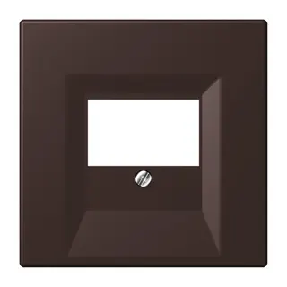 Jung Abdeckung für TAE-Anschlussdosen, Thermoplast lackiert, Serie LS, terre d?ombre br?lée 59 LC969T252